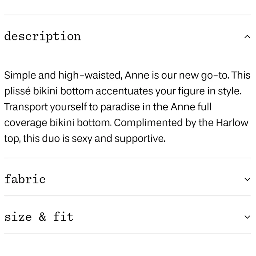 New!Frankie's Bikinis Anne‎ Plisse Full Coverage High waisted Bikini Bottom